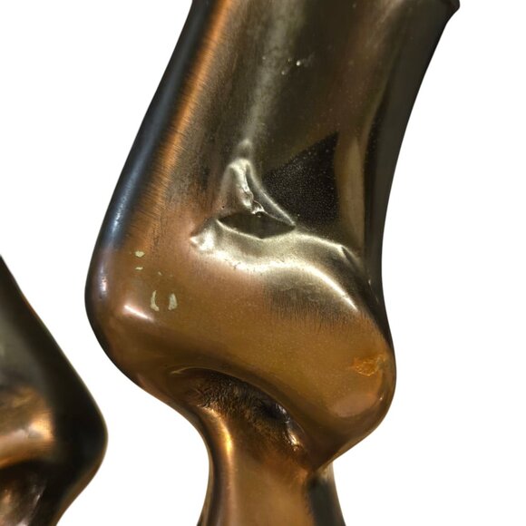 Abstract Modern Kiss Sculpture 15 inch AS IS Couple Love Home Decor - Picture 10 of 16